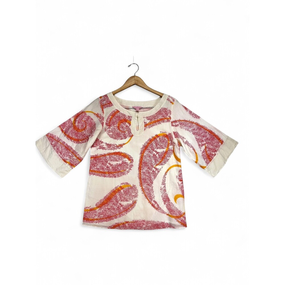 Lilly Pulitzer Paisley Cotton Tunic Top - Size S